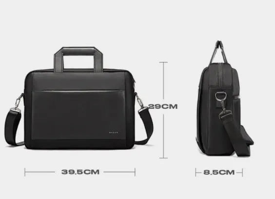 Large capacity Oxford cloth computer bag for 15 inch laptop in black solid colour design