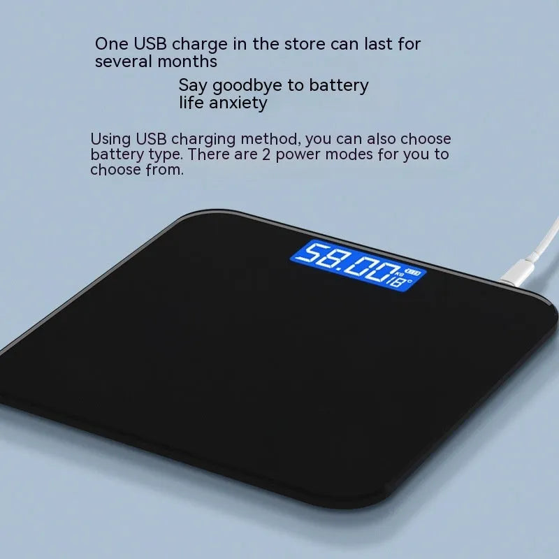 Electronic body scale with cross pattern design in black, rose red, or white colour options