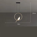 A long, vertical modern chandelier with a zinc alloy and acrylic design, hanging 150cm from the ceiling.