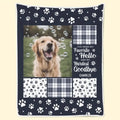 White super soft flannel pet dog blanket shown in three size options for small to large dogs
