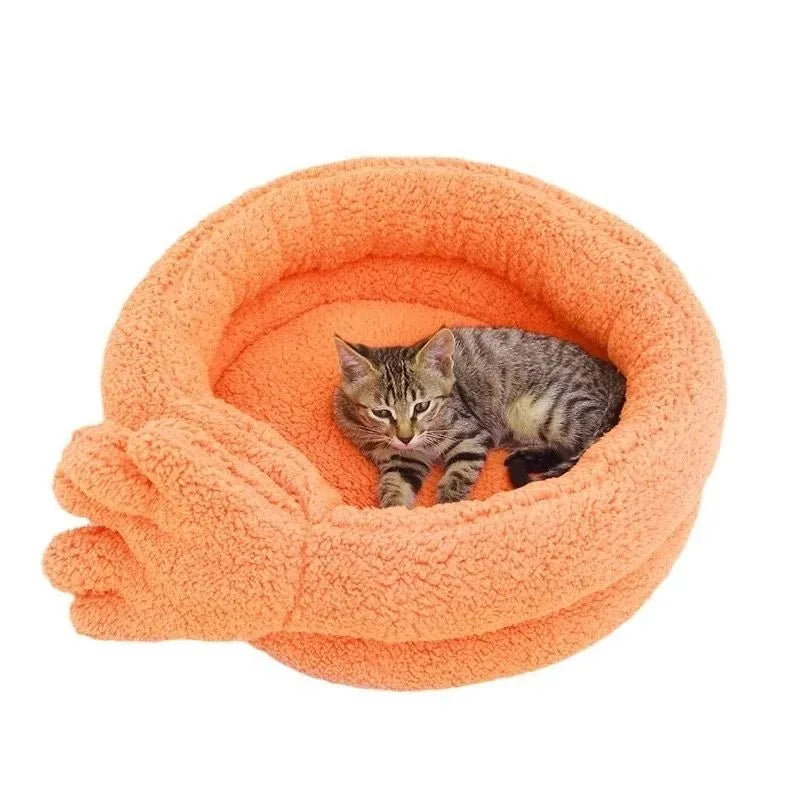 Yellow thickened plush pet kennel mattress measuring 48 by 20 centimetres