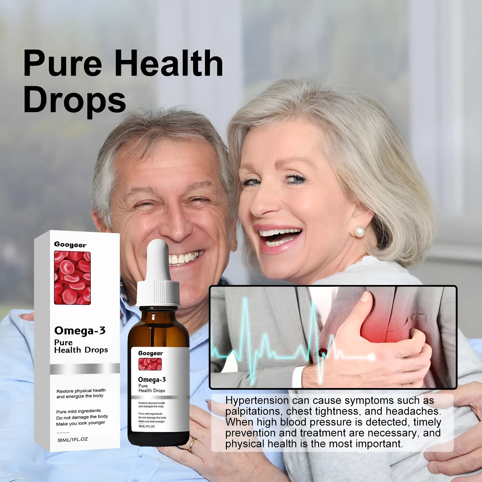 30ml bottle of Shu Health Care drops with dropper for topical body care application