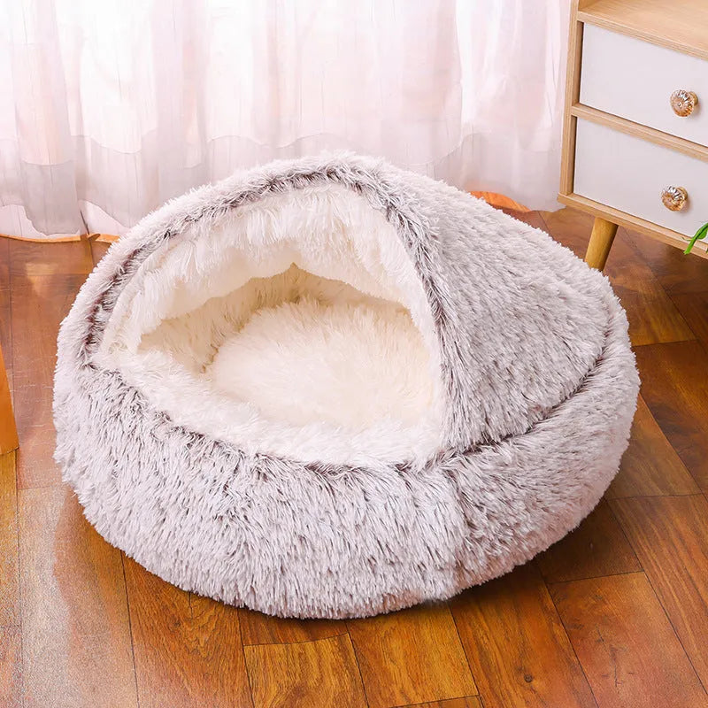 Waterproof cloth dog kennel in a semi-surrounded design showing a gradient colour option.