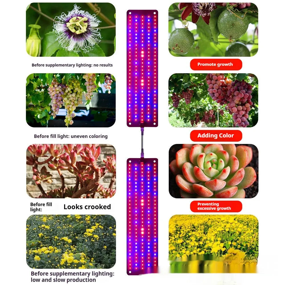 Plant growth full spectrum fluorescent fixture with 150 LED beads in PC shell for greenhouse seedling use
