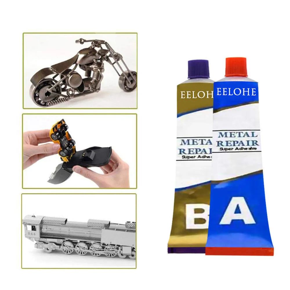 Quick-drying waterproof welding AB adhesive glue set for iron metal plastic ceramic repair in 20g 50g 100g sizes