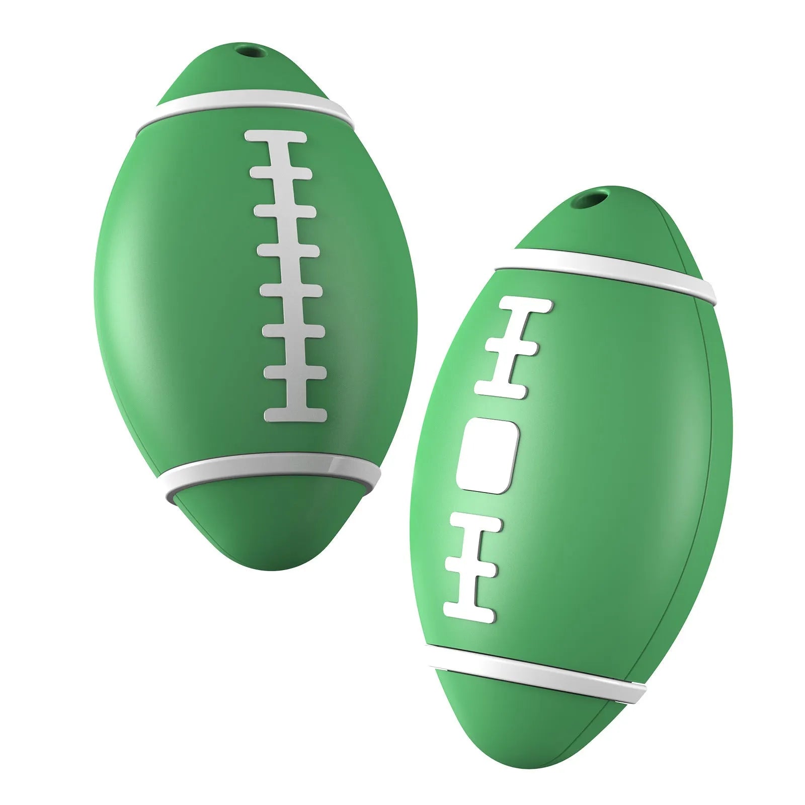 F06 Rugby model anti-loss alarm device in black, brown, or green, showing 31.8mm circular ABS plastic casing.