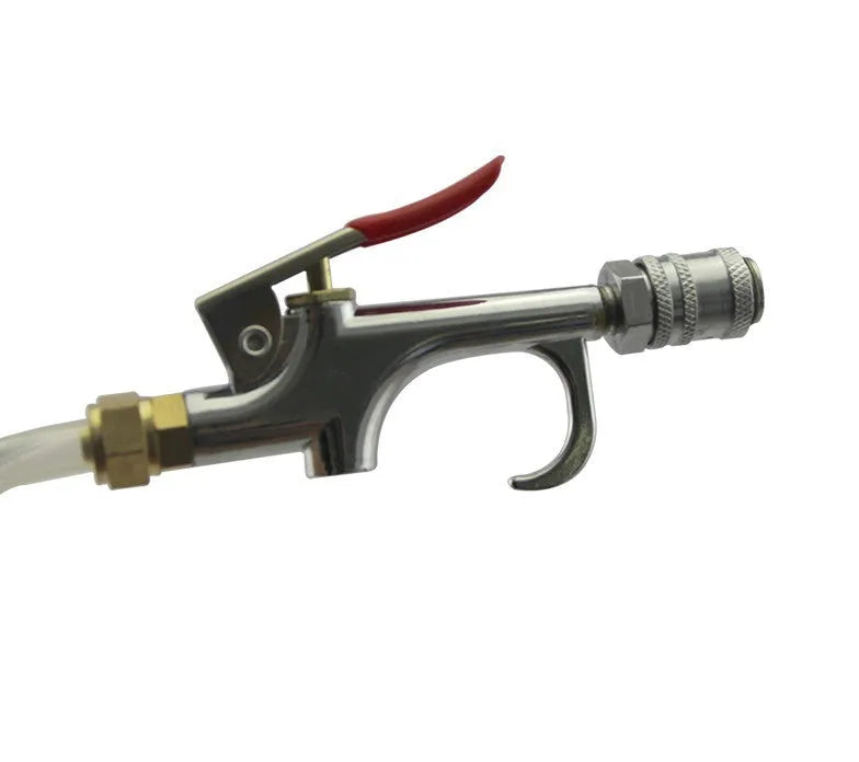Pneumatic automatic transmission oil changer unit with a 220W motor and fluid tank.