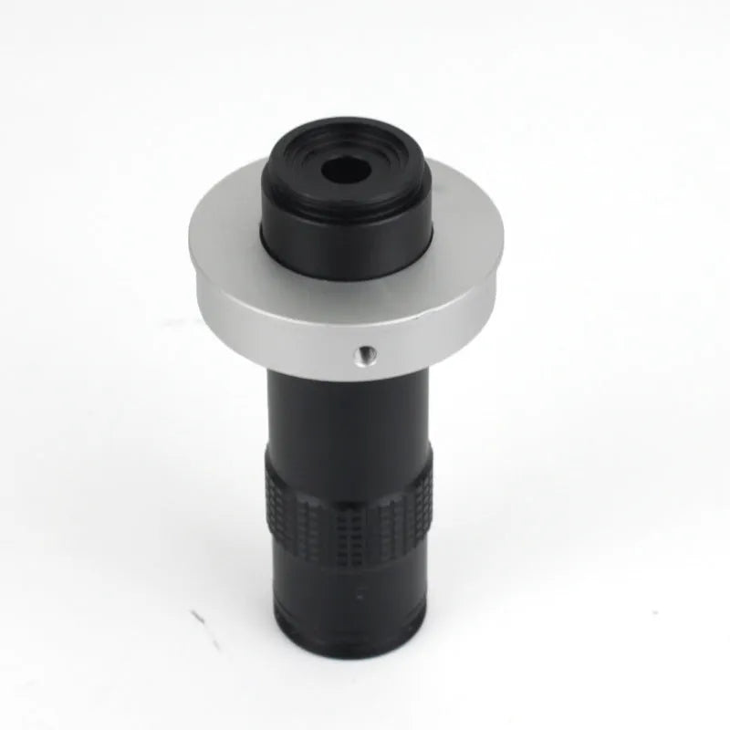 Black industrial camera monocular lens measuring 30mm diameter by 84mm length with 130 times magnification