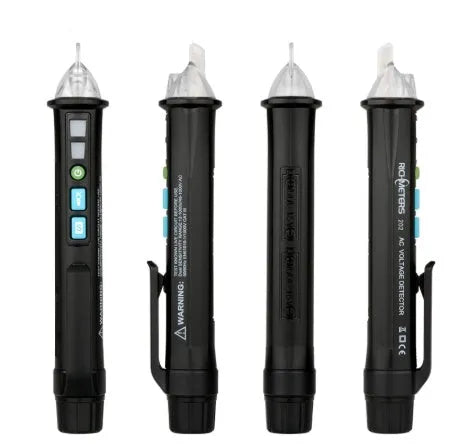 Black intelligent checkpoint test pencil for electrical line detection with sound and light alerts