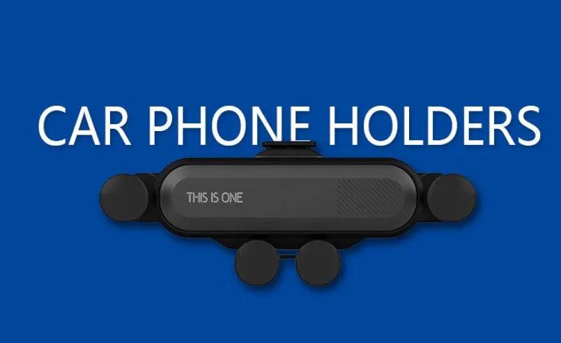 Universal car phone holder with adjustable air vent clip mount in multiple colour options