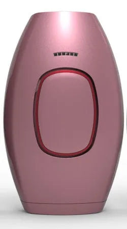 Home laser hair removal instrument in black with pulsed light technology, 124x83x48.5mm size
