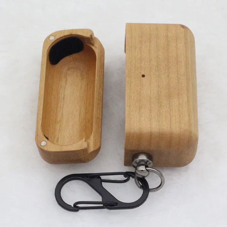 Wooden earphone shell back cover for AirPods Pro and AirPods 3 generation in natural wood finish