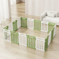 Plastic dog indoor isolation fence with guardrail panels in multiple colour combinations