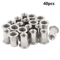 304 stainless steel flat head threaded rivet nut with 5/16-18 UNC thread
