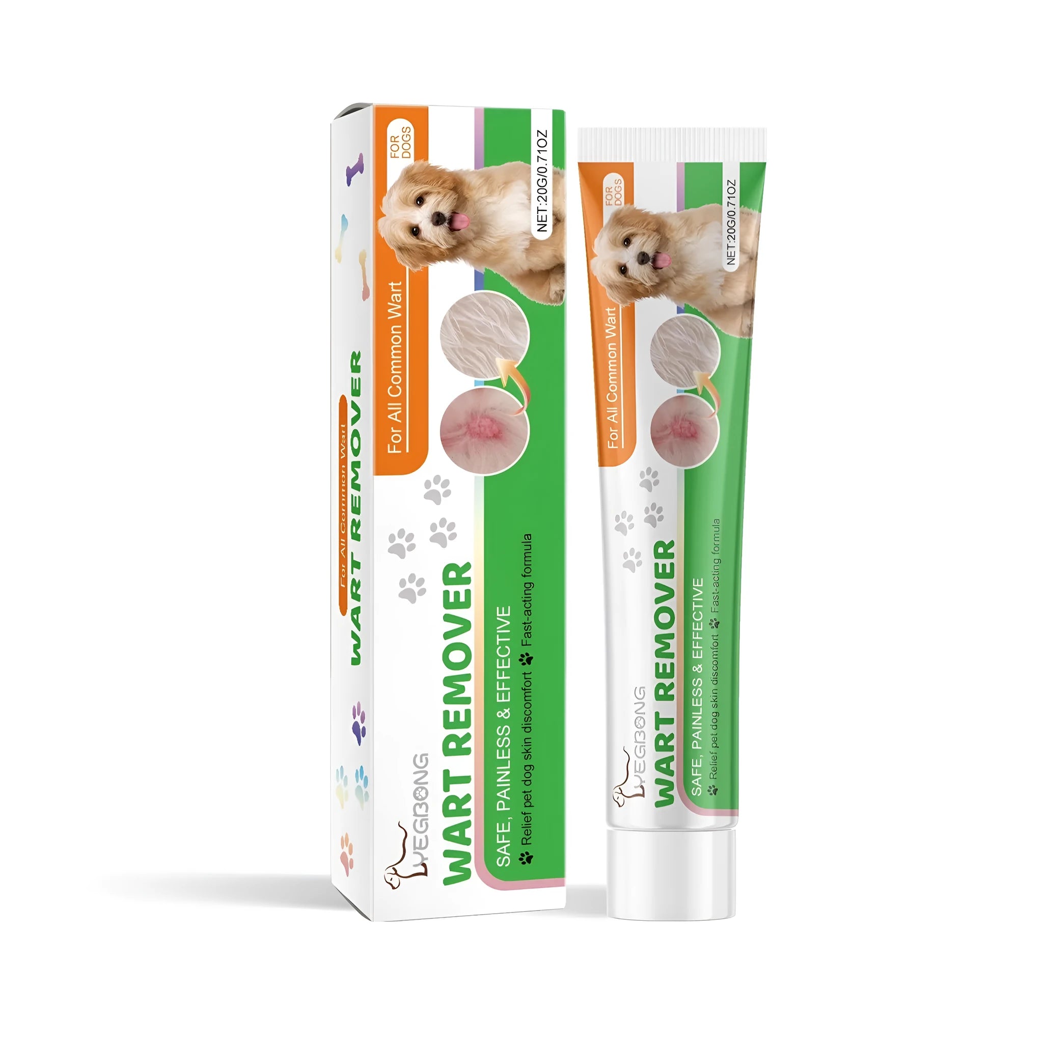 20g tube of dog skin patch slow-release cream for dermatitis and eczema treatment
