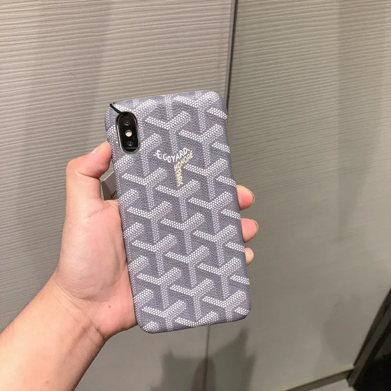 Leather back cover type mobile phone case for iPhone 11 to 6 series in multiple colours
