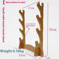 Handmade Chinese style wooden bracket shelf with multiple display layers in wooden construction