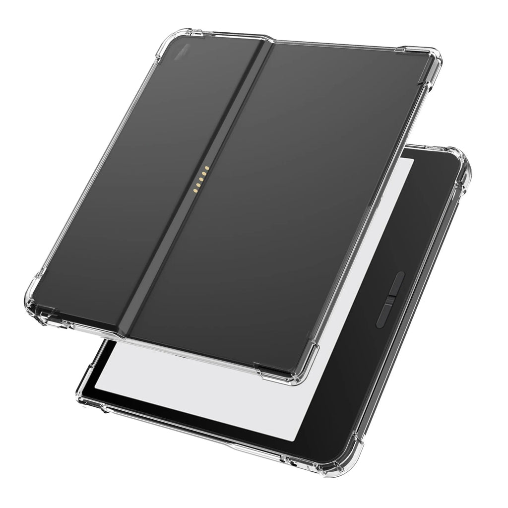 Transparent airbag protective case for 7-inch Xiaomi e-reader showing shockproof TPU construction