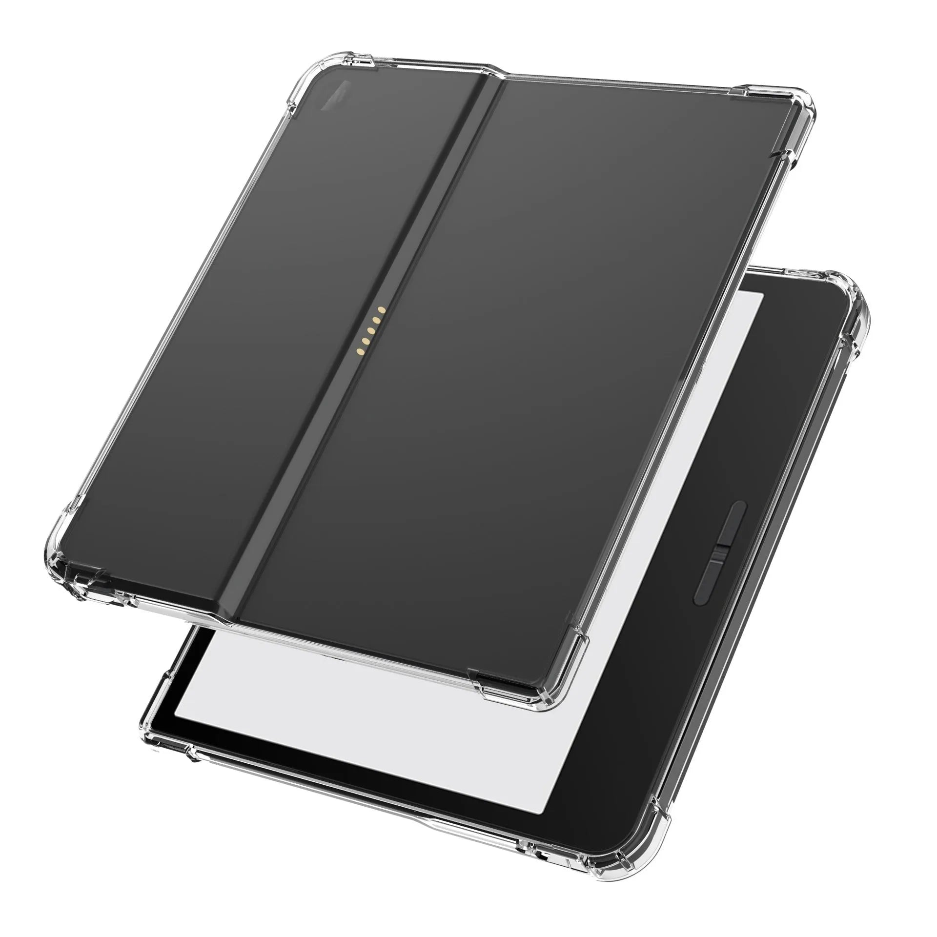 Transparent airbag protective case for 7-inch Xiaomi e-reader showing shockproof TPU construction