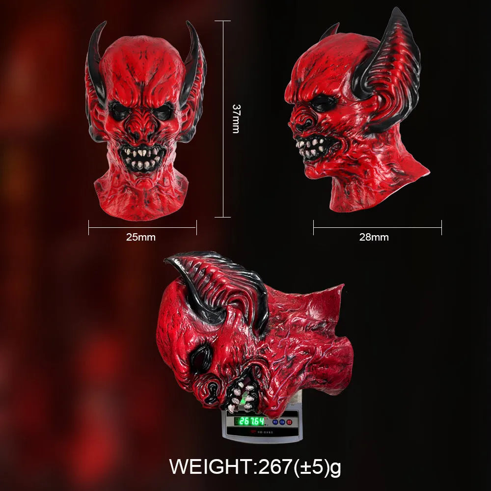 Red bat head cover horror mask made from RP foam for Halloween and costume parties