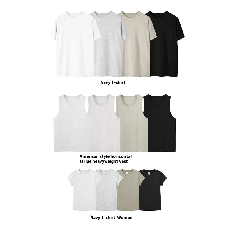 Men's heavyweight slim fit short sleeve T-shirt in a stretch cotton blend fabric, shown in reactive black.