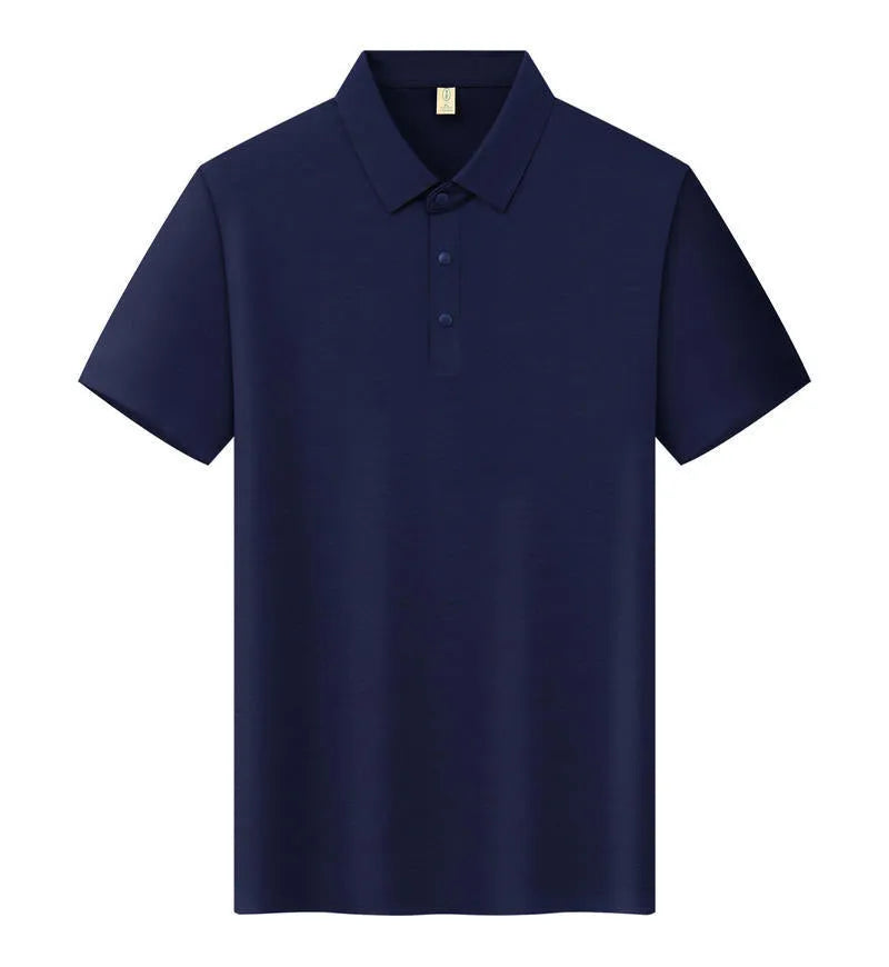 Sorona seamless short sleeve polo shirt in chemical fibre blend, shown in multiple colours.