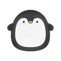 Cartoon penguin polar bear USB rechargeable hand warmer power bank showing black, white, and white-black colour options
