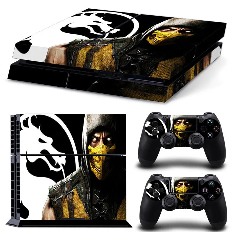 PS4 game console protective film with imported PVC material and multiple design style options