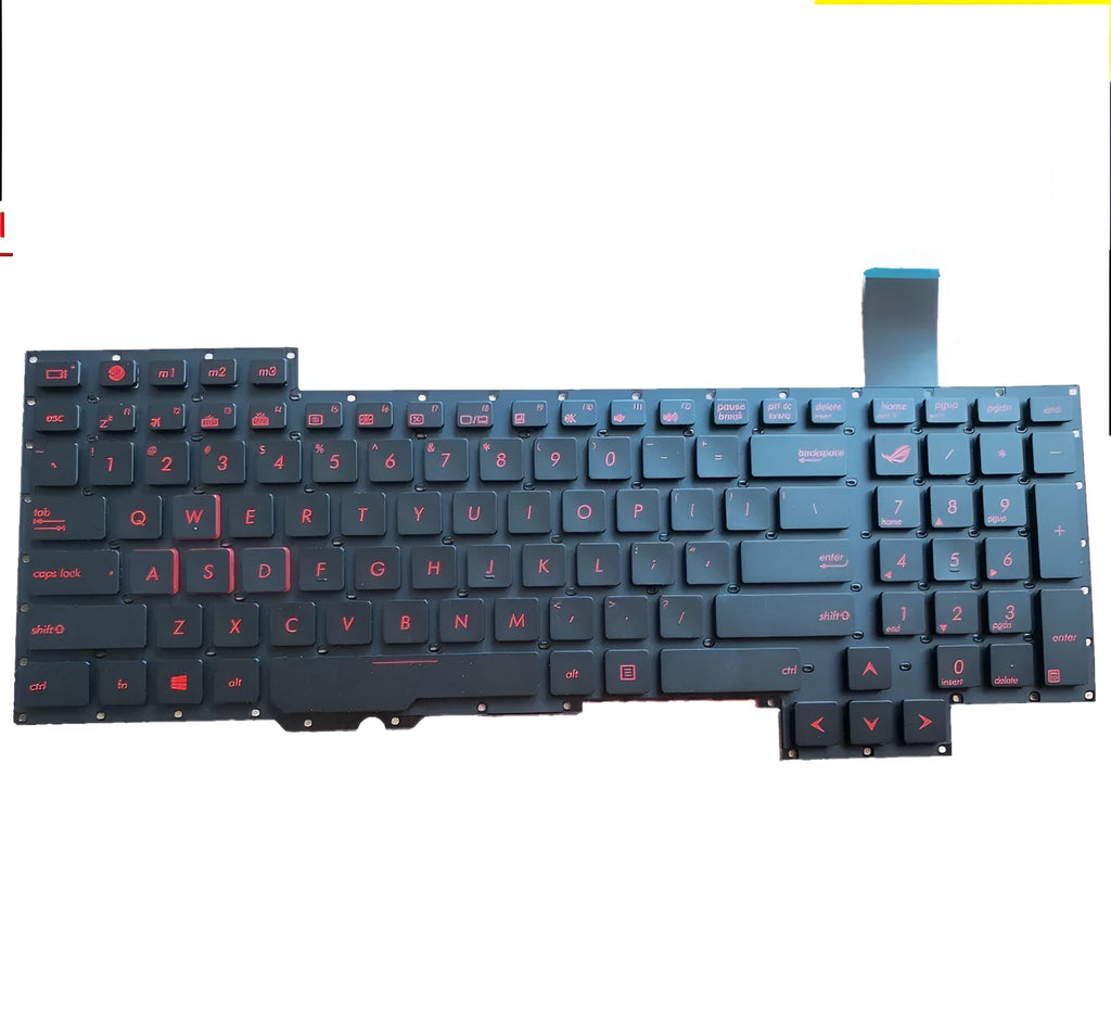 Black notebook wired keyboard with PS/2 connection cable and multimedia function keys