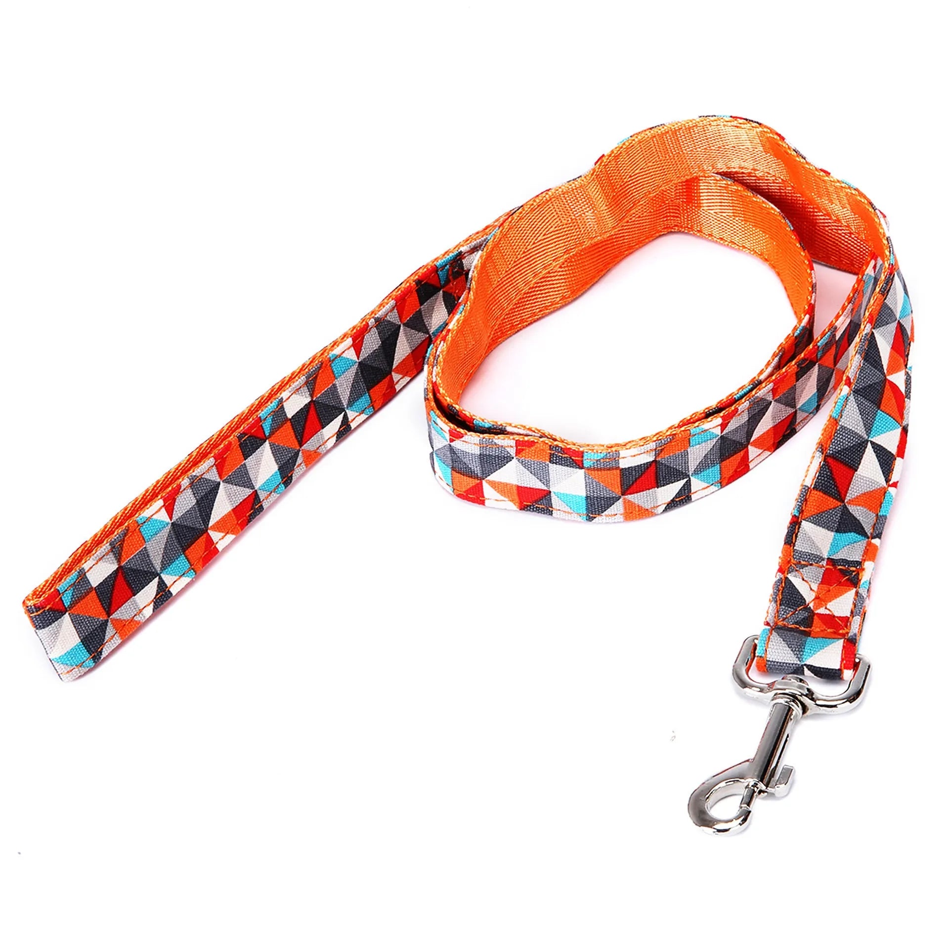 Black Christmas plaid stripe pet traction rope measuring 120cm long
