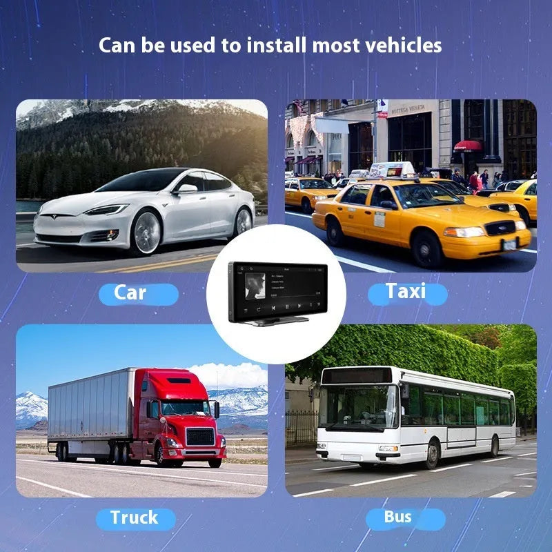 12-inch touchscreen reverse rearview portable car recorder with screen projection and parking surveillance