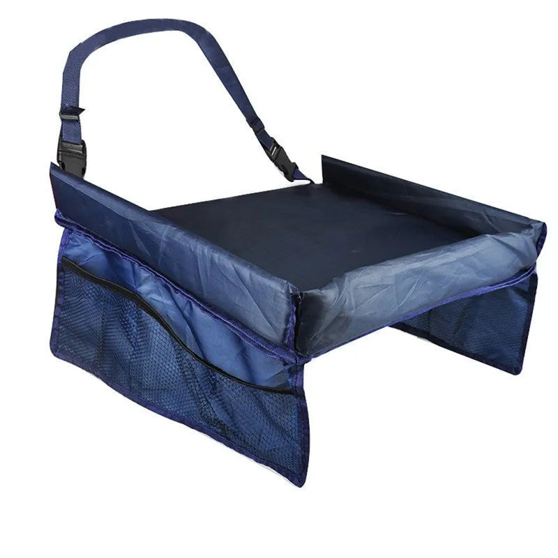 Vehicle-mounted waterproof children's toy table in dark blue, mei red, or purple colours