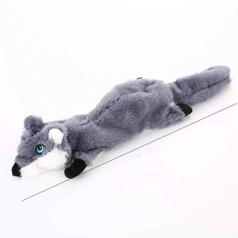 Pet dog plush anti-biting molars tooth cleaning animal modelling toy in dark brown colour