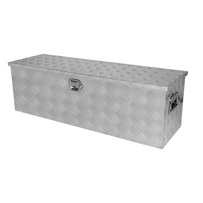 26-inch black aluminium alloy tool case with T-casting construction for professional tool storage