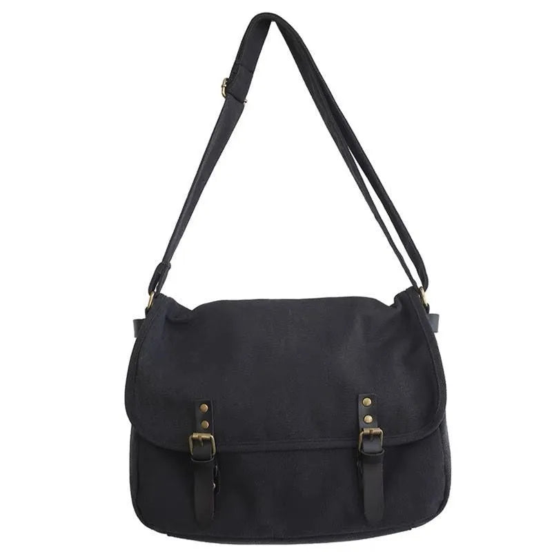 Men's retro PU crossbody bag in brown for casual travel