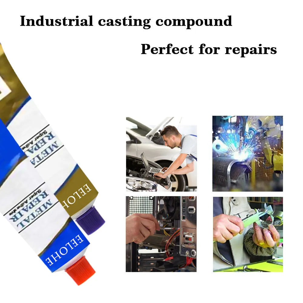 Quick-drying waterproof welding AB adhesive glue set for iron metal plastic ceramic repair in 20g 50g 100g sizes