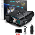 Black 4K night vision instrument with 3-inch screen showing night vision display