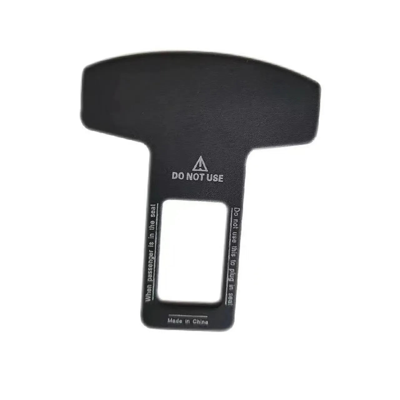 Lock Tongue aluminium alloy bottle opener keychain with frosted carbon fibre finish, showing 2.1cm wide buckle head.