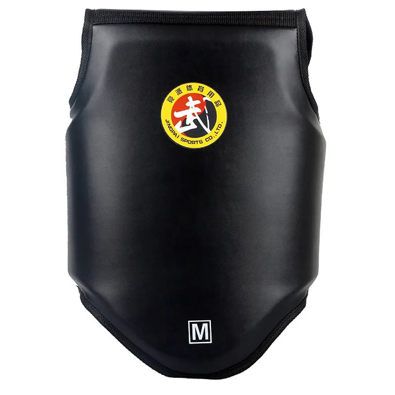 Red adult boxing helmet on a white background, showing one-piece PU construction.