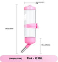 Green plastic ball kettle leak-proof water feeder for small pets, shown with a ball valve.