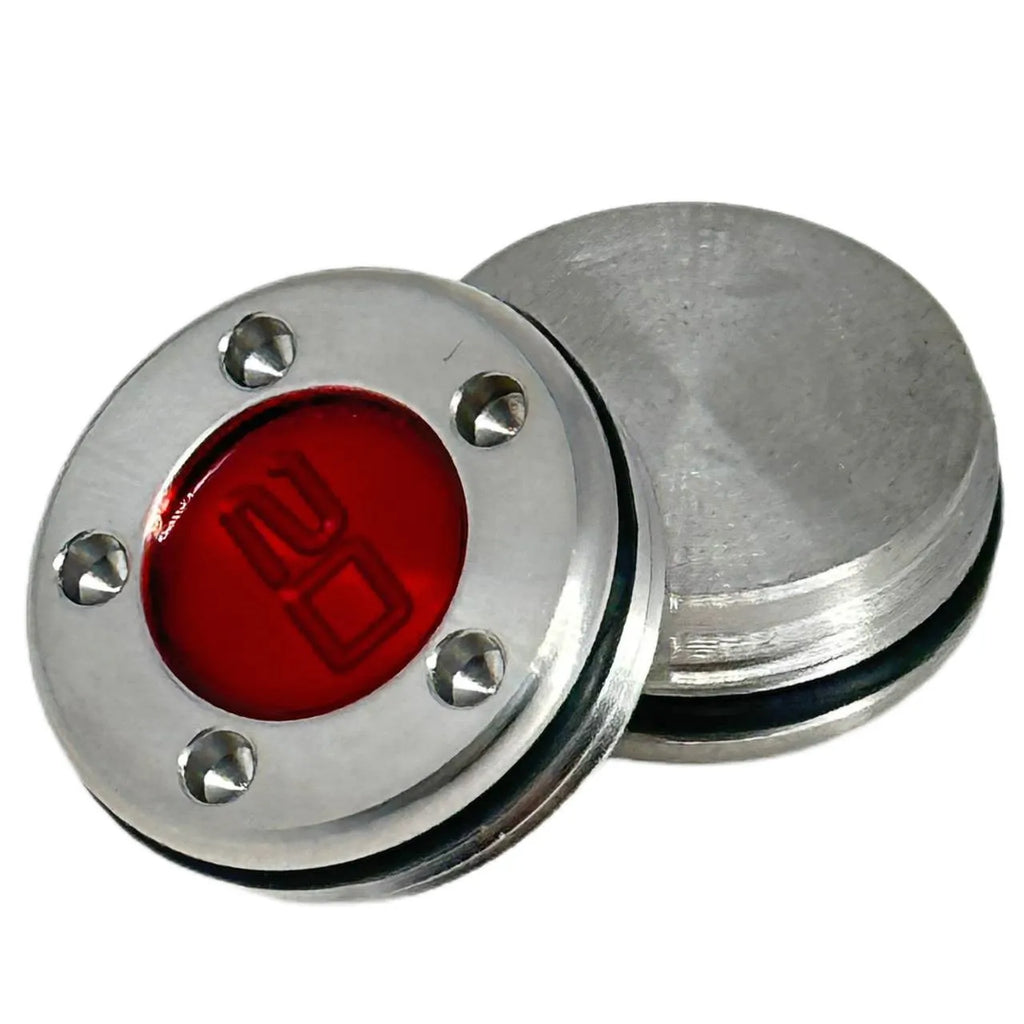 Alloy golf push rod screw weight accessory in red, 5g to 45g options