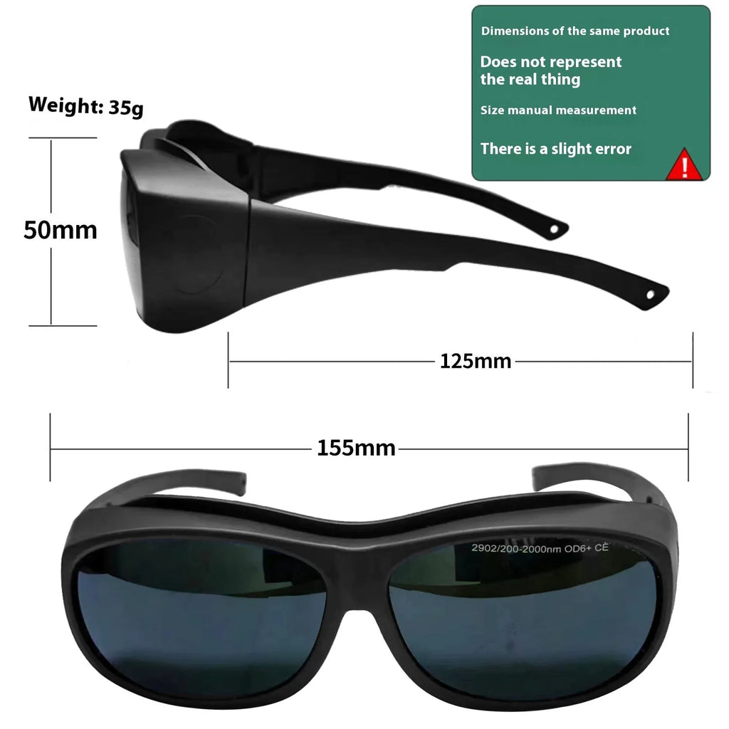 PC laser protection goggles for photon skin rejuvenation with cleaning cloth.
