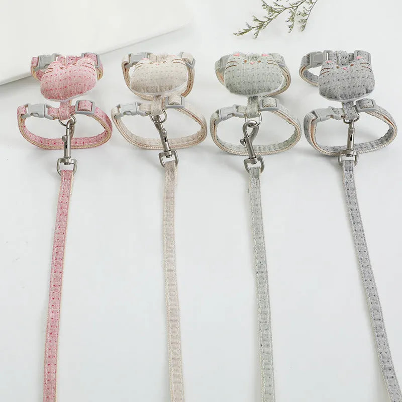 T-shaped cloth cat drawstring pulling rope toy in various colours for cats up to 8kg