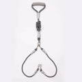Double dog leash for two small medium dogs with foam handle and metal buckles