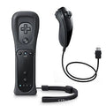 Wii left and right gamepad controller set with hand rope and rubber sleeve in multiple colours