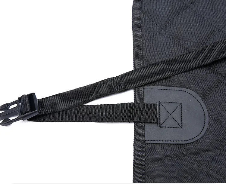 Dog car seat cover with mesh view window, 600D Oxford waterproof hammock protector on rear back seat