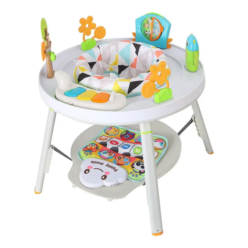 Baby jumping chair in duck design with three-in-one bouncing, gymnastic and activity functions