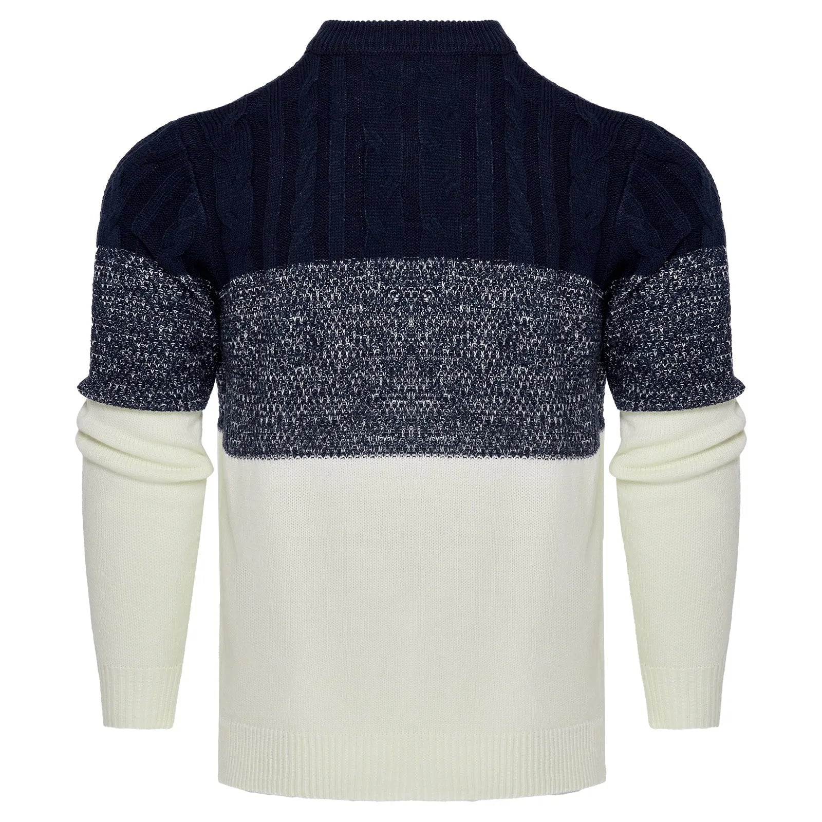 Men's knitted long-sleeved pullover sweater for autumn and winter wear