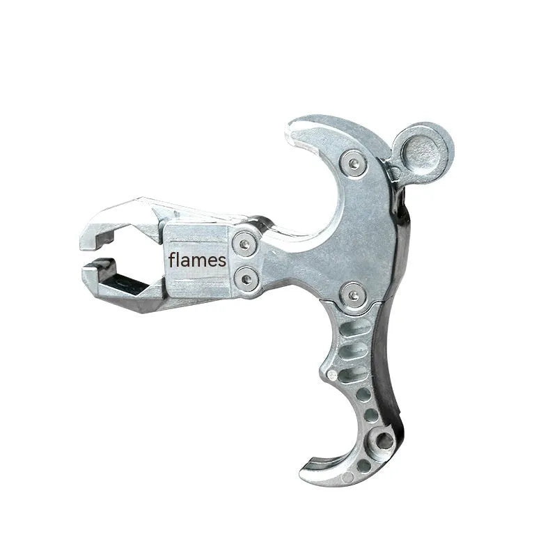 Zinc alloy archery release aid with two-axis harpoon clip for compound bows