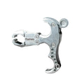 Zinc alloy archery release aid with two-axis harpoon clip for compound bows